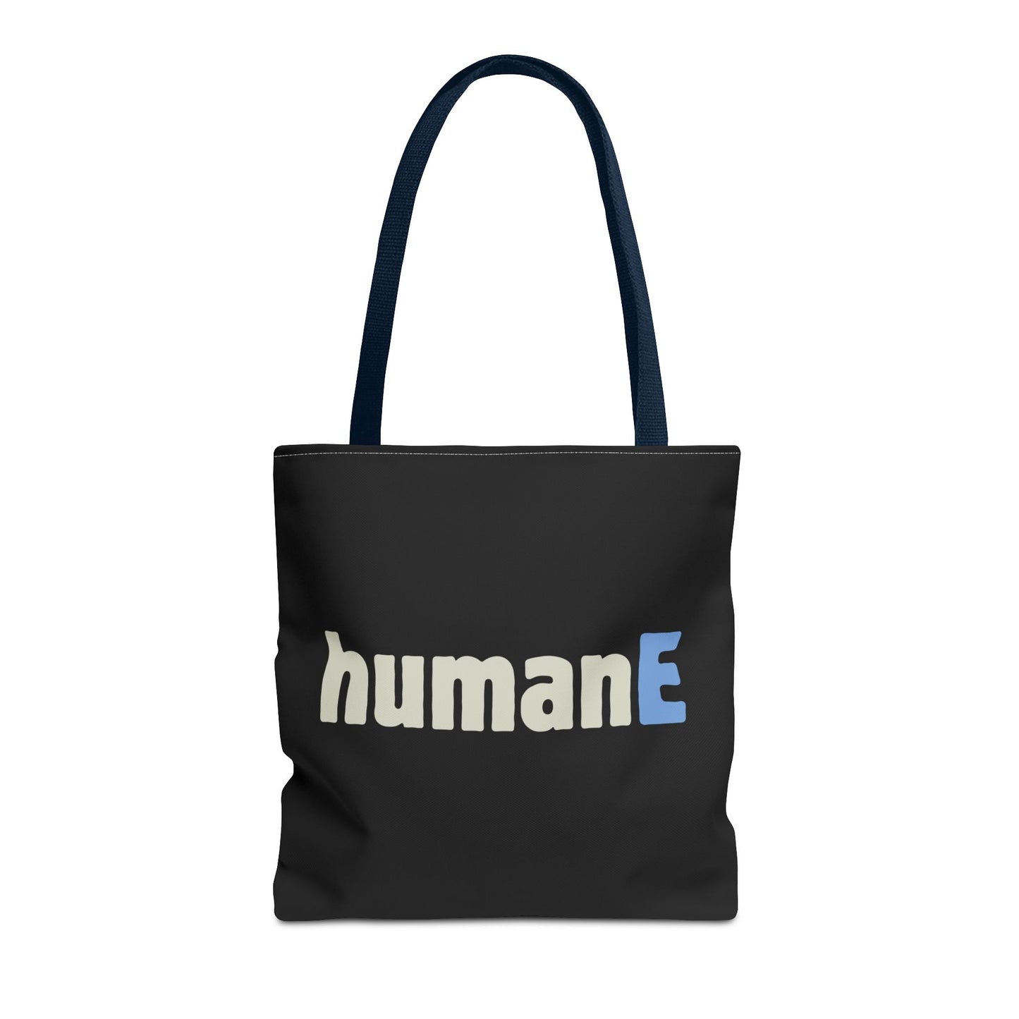 Tote Bag (Black) | humanE | Design for Book Lovers, Students, Teachers, Gifts, Everyday Use