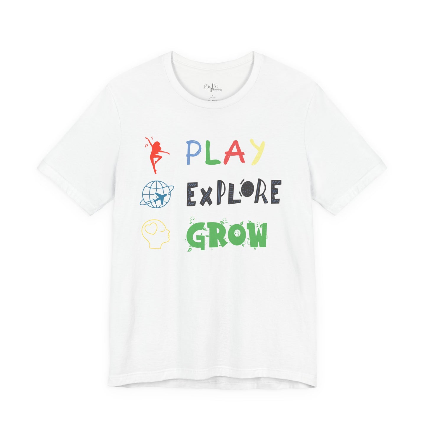 Unisex Jersey Short Sleeve Tee | Play Explore Grow