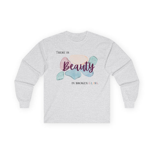 Unisex Ultra Cotton Long Sleeve Tee | Beauty in Broken Glass