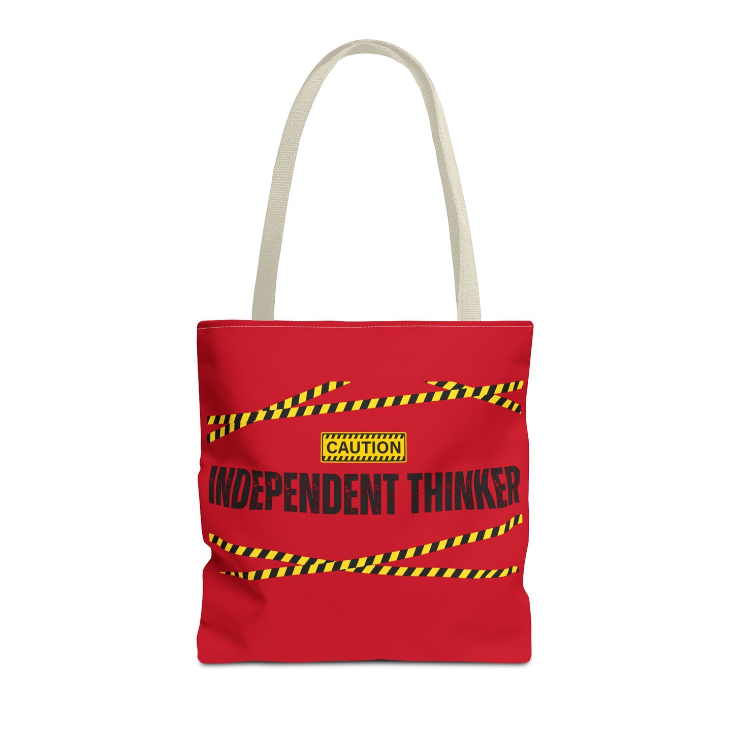 Tote Bag (Red) | Independent Thinker | Design for Book Lovers, Students, Teachers, Gifts, Everyday Use