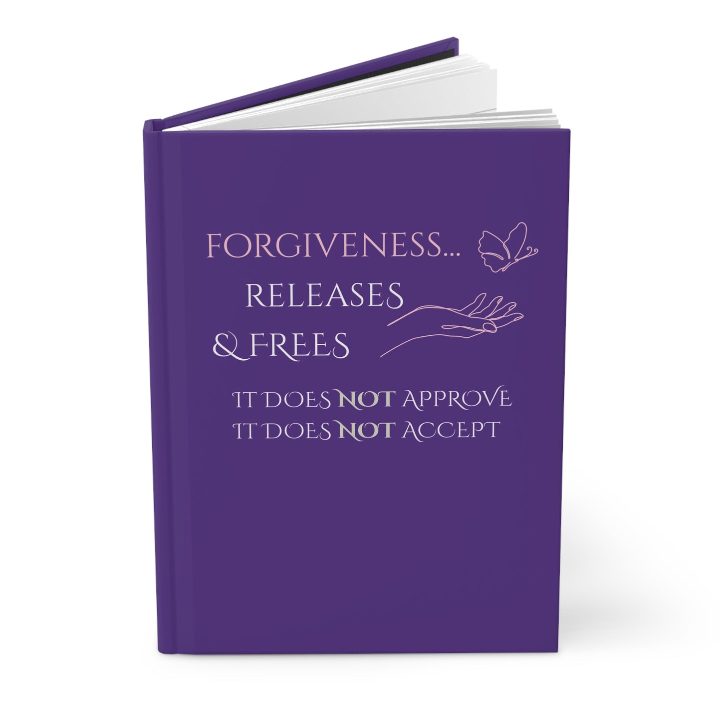 Hardcover Journal (Purple) | Forgiveness | Perfect for Writers, Students, Gifts, Self-Reflection, Journaling