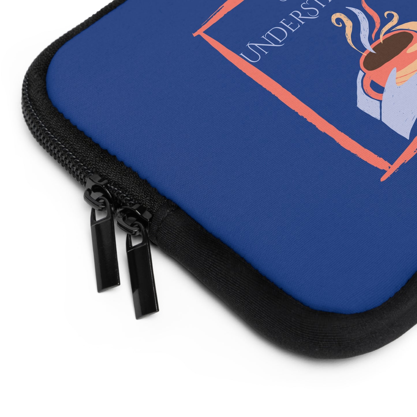 Laptop Sleeve (Blue) | Understanding | Stylish Tech Case, Gift for Students, Writers, Creatives, Gender-Neutral Design, Unique Laptop Pouch