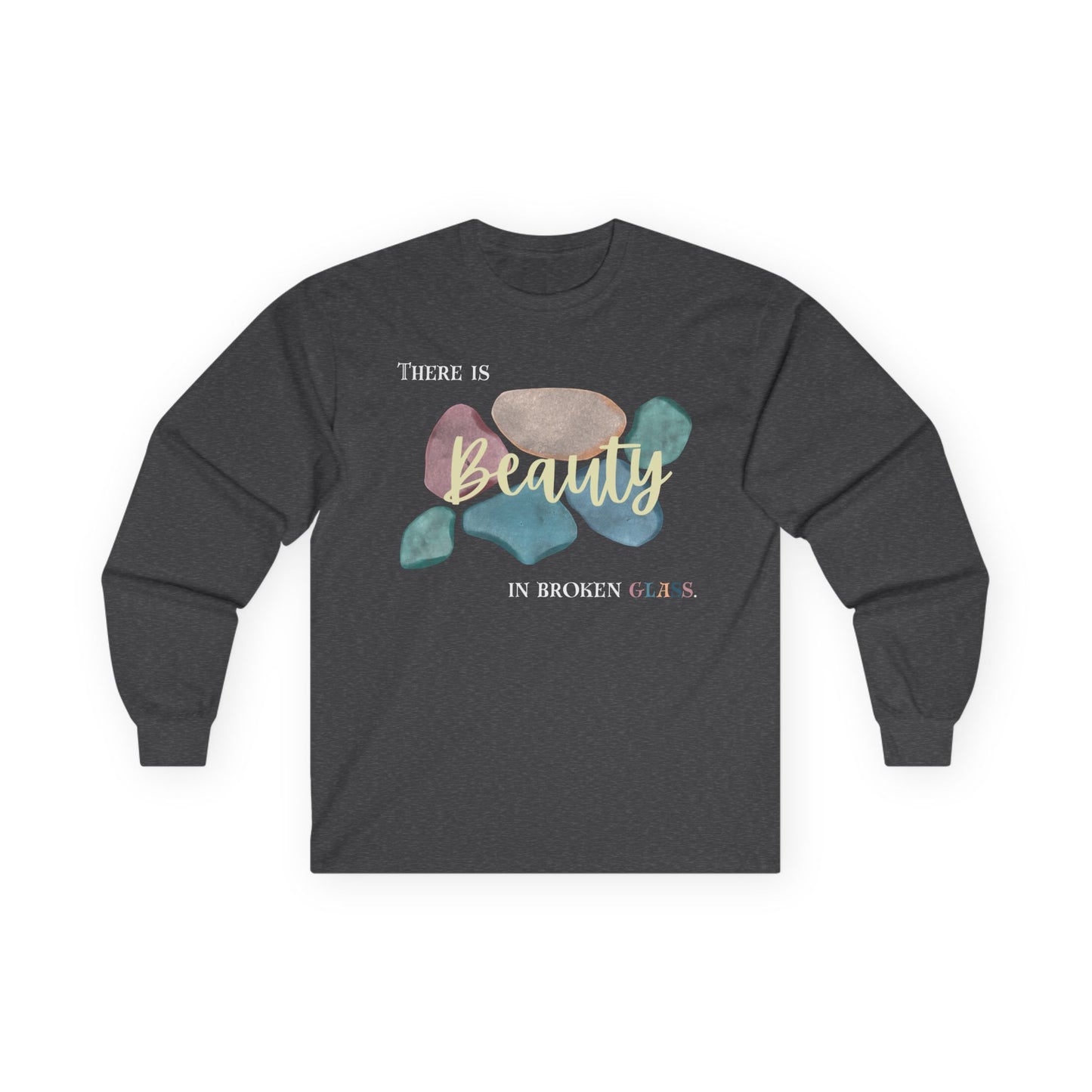 Unisex Ultra Cotton Long Sleeve Tee | Beauty in Broken Glass