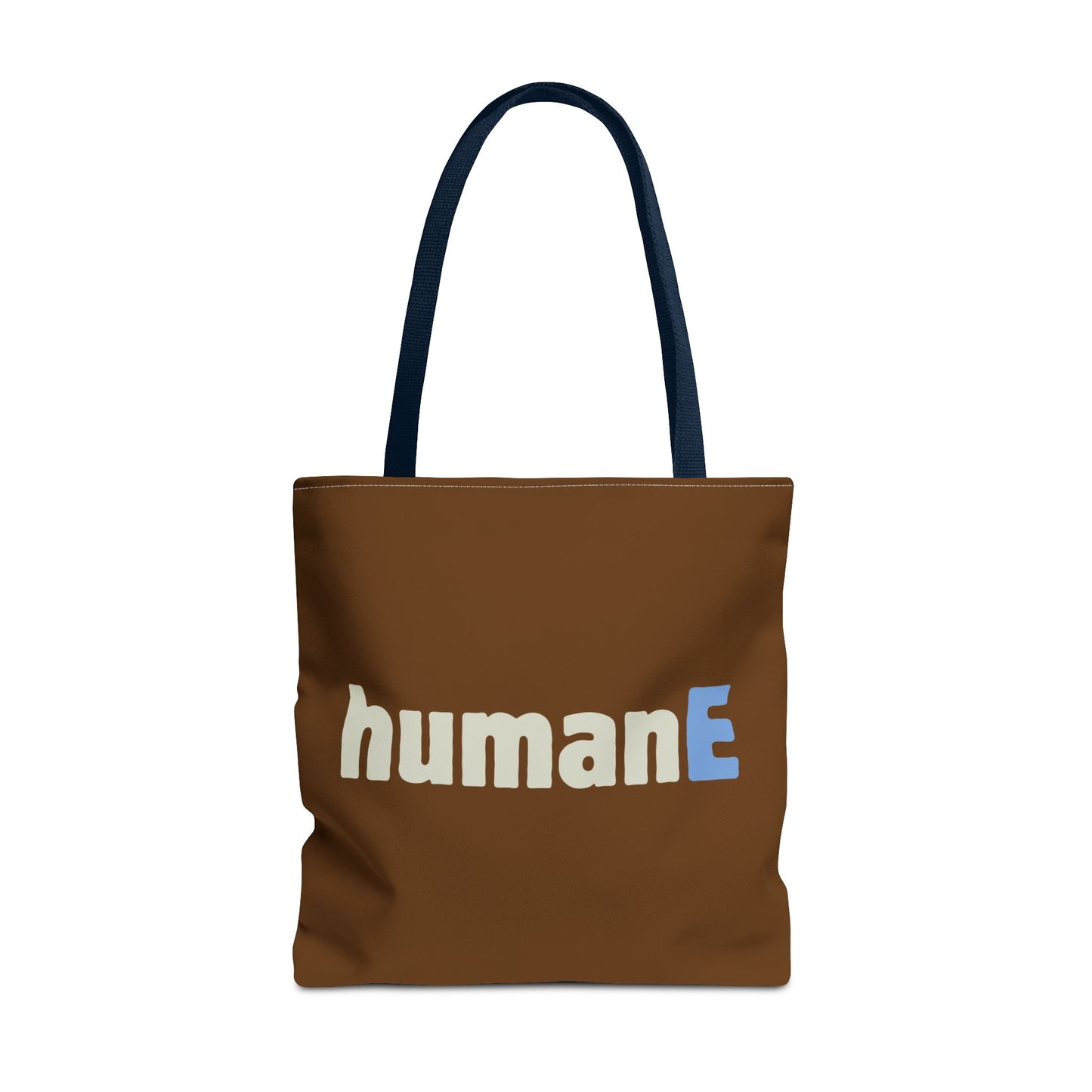 Tote Bag (Brown) | humanE | Design for Book Lovers, Students, Teachers, Gifts, Everyday Use