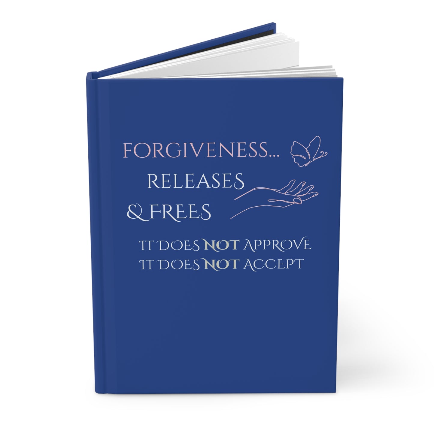 Hardcover Journal (Navy Blue) | Forgiveness | Perfect for Writers, Students, Gifts, Self-Reflection, Journaling