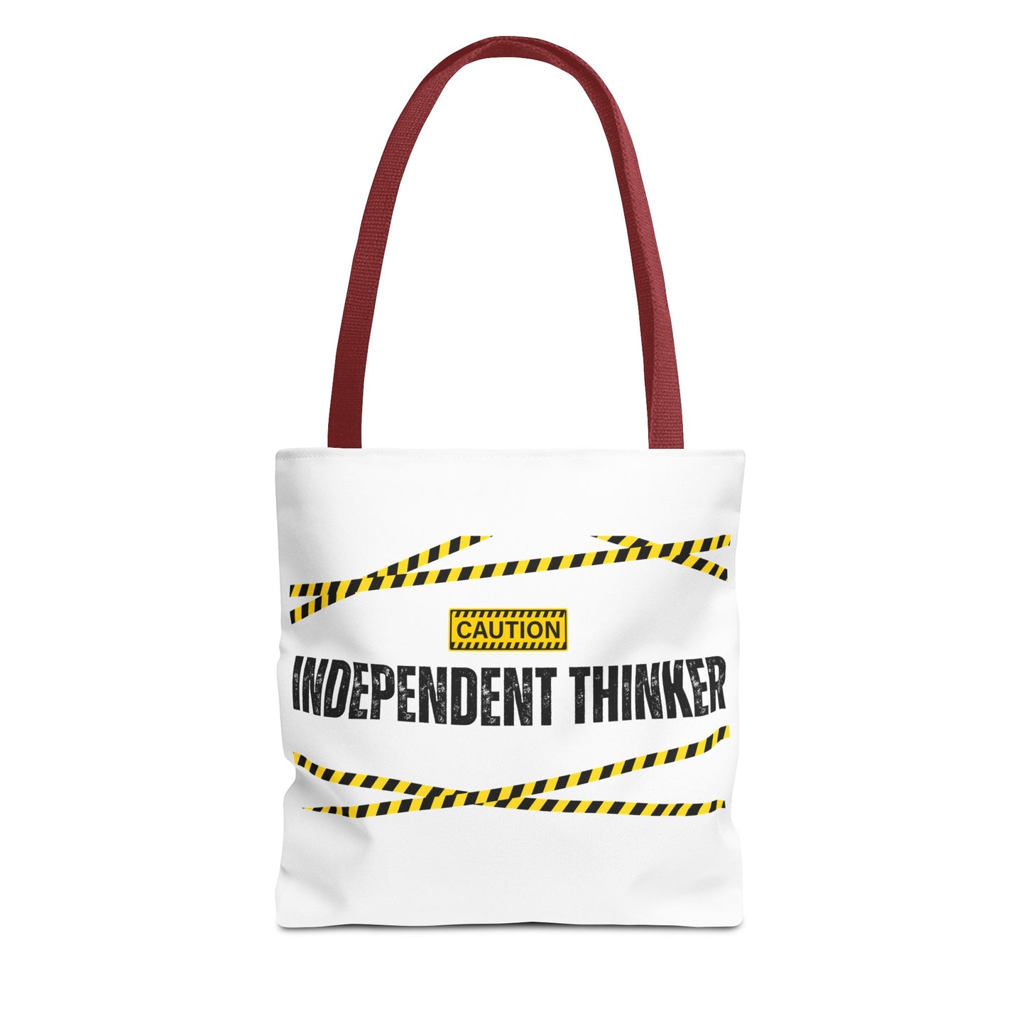Tote Bag (White) | Independent Thinker | Design for Book Lovers, Students, Teachers, Gifts, Everyday Use