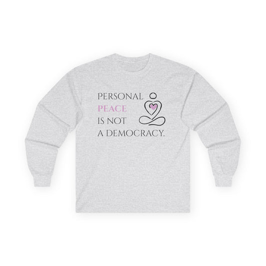 Unisex Ultra Cotton Long Sleeve Tee | Peace