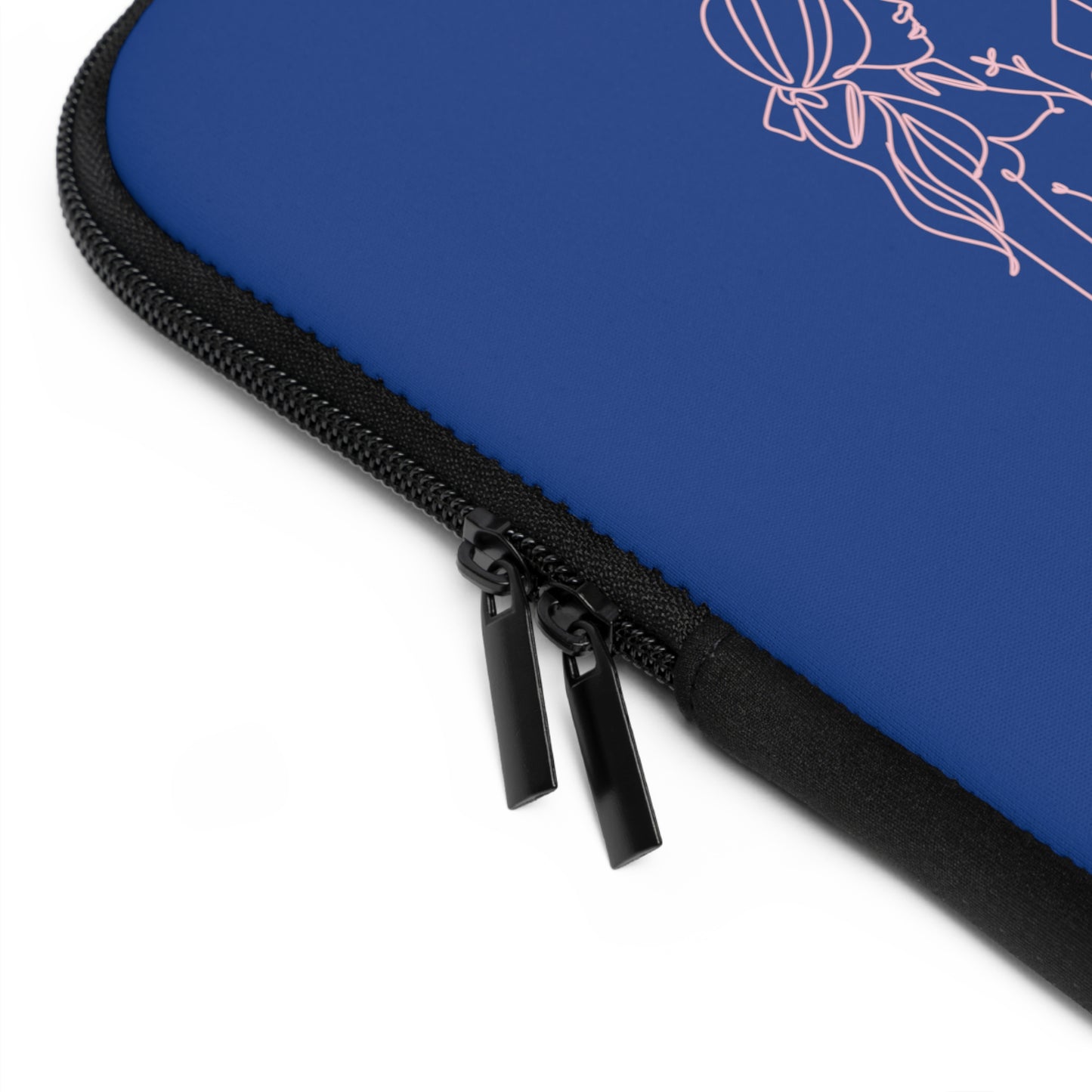 Laptop Sleeve (Blue) | Insatiably Curious | Stylish Tech Case, Gift for Students, Writers, Creatives, Gender-Neutral Design, Unique Laptop Pouch