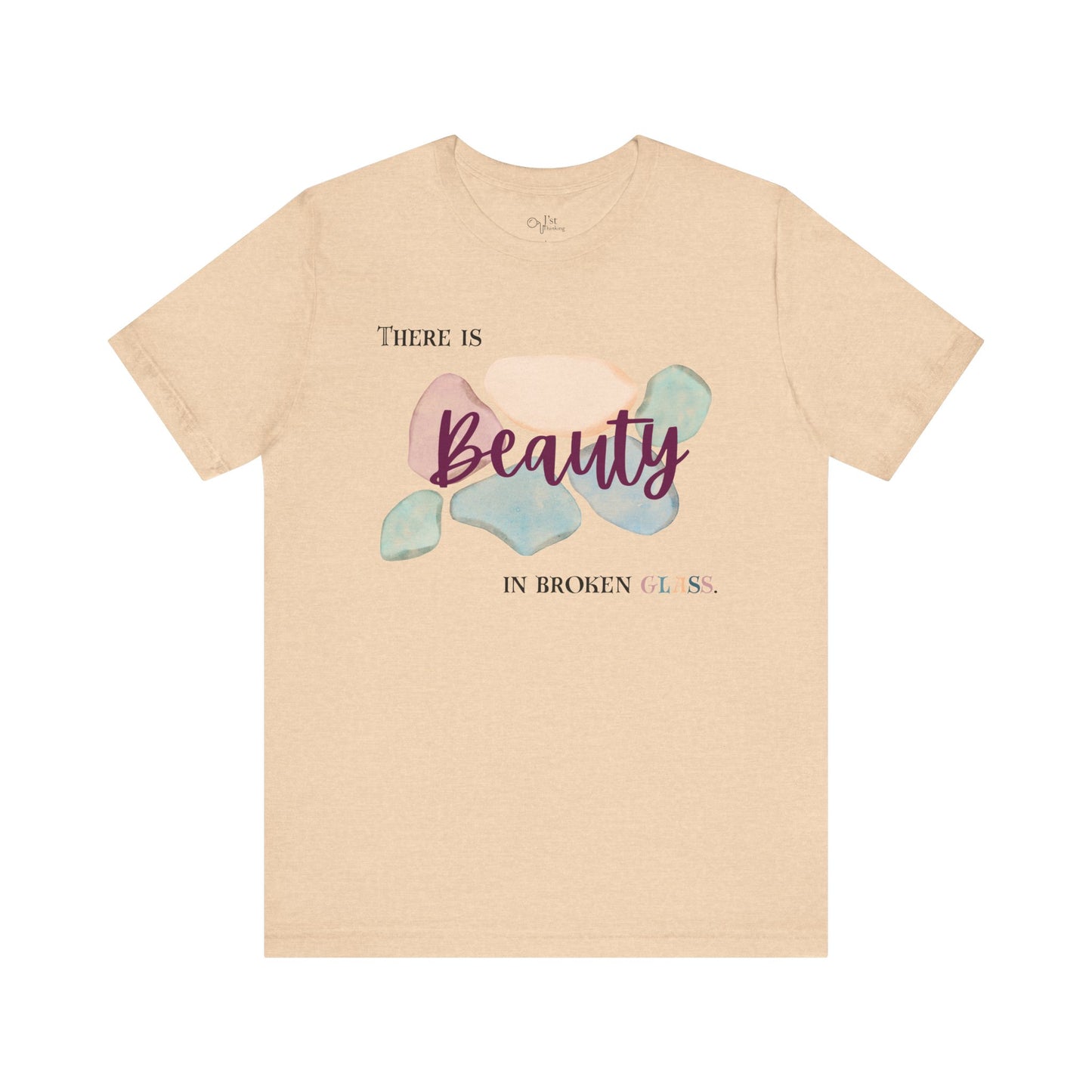 Unisex Jersey Short Sleeve Tee | Beauty in Broken Glass