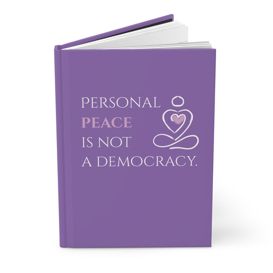 Hardcover Journal (Lilac) | Personal Peace | Perfect for Writers, Students, Gifts, Self-Reflection, Journaling