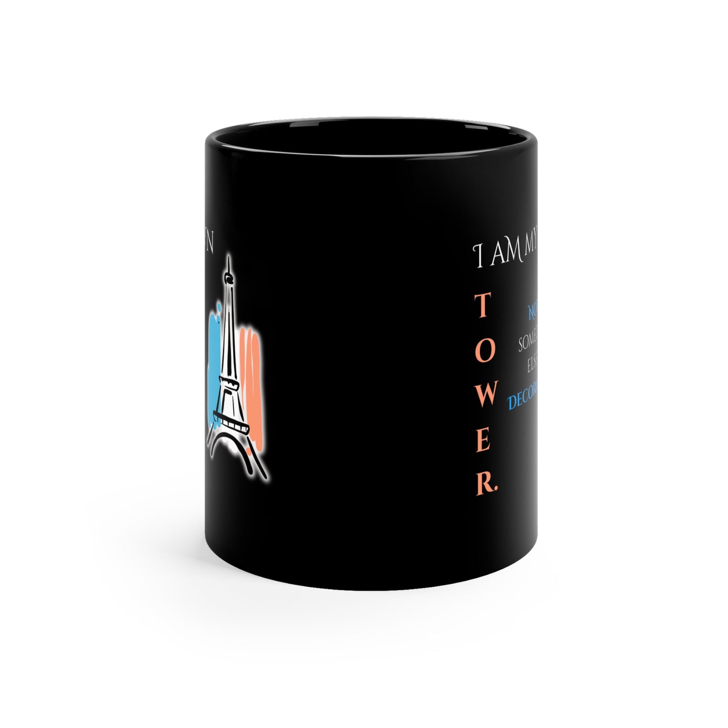 Black Coffee Mug, 11oz, both sides | Tower