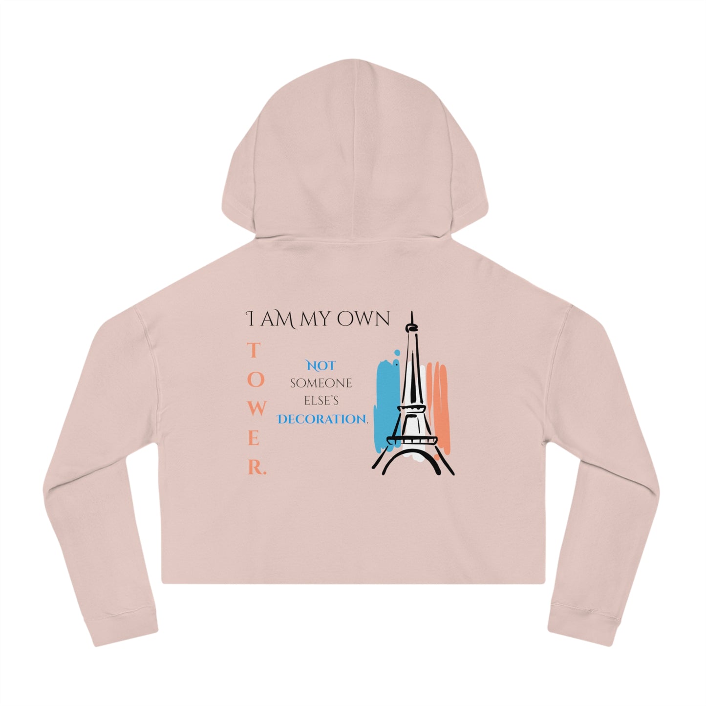 Women’s Cropped Hooded Sweatshirt | Tower (Back print)