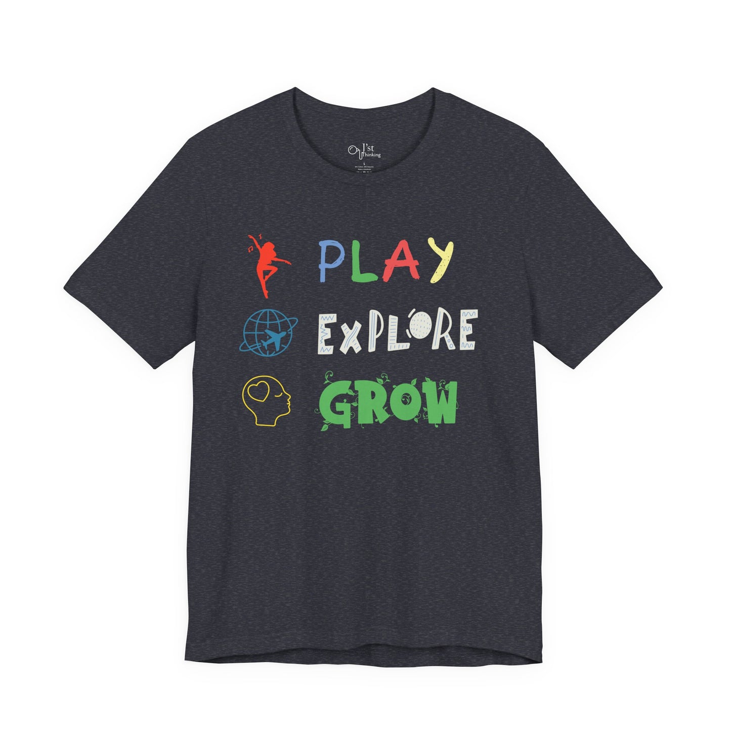 Unisex Jersey Short Sleeve Tee | Play Explore Grow