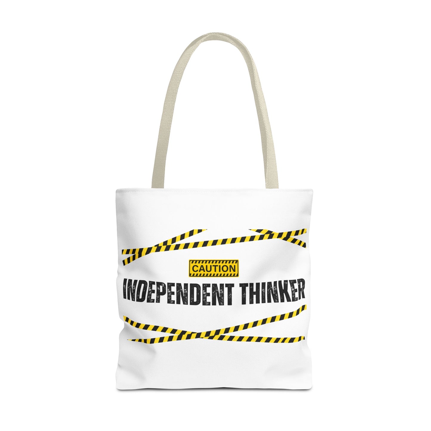 Tote Bag (White) | Independent Thinker | Design for Book Lovers, Students, Teachers, Gifts, Everyday Use
