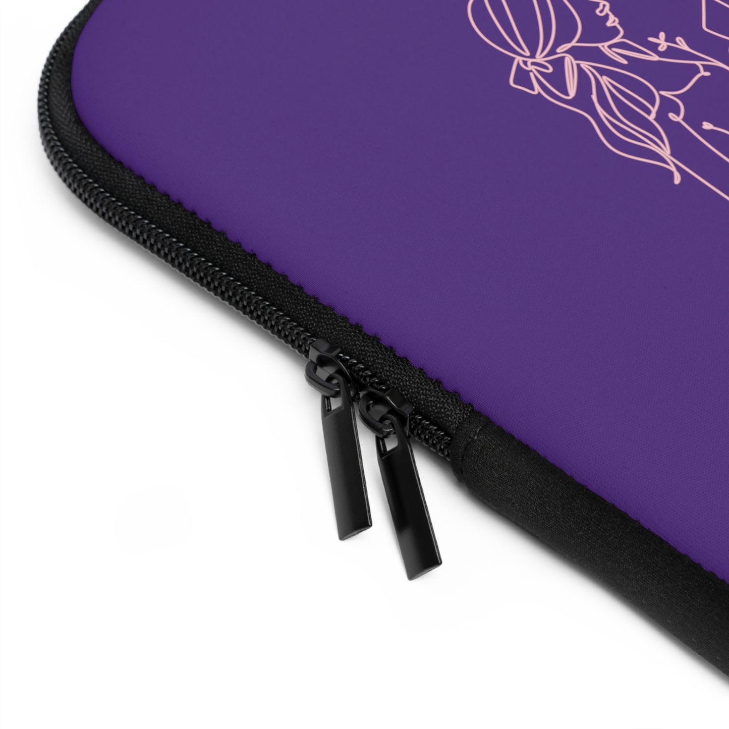 Laptop Sleeve (Purple) | Insatiably Curious | Stylish Tech Case, Gift for Students, Writers, Creatives, Unique Laptop Pouch