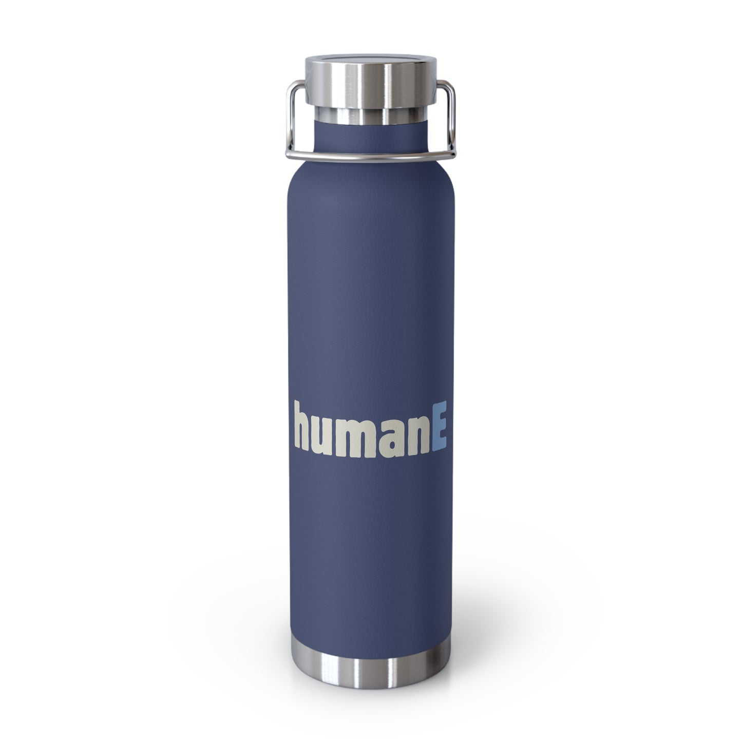 Water Bottle, Insulated Drink Container (white, black, blue) | humanE