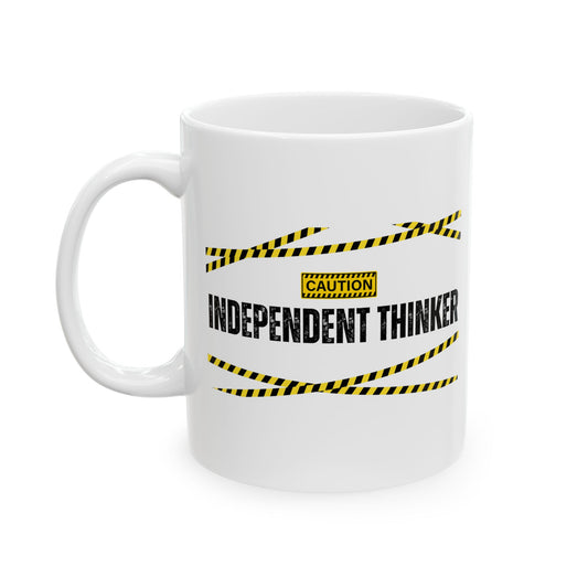 Ceramic Mug, 11oz, both sides | Independent Thinker