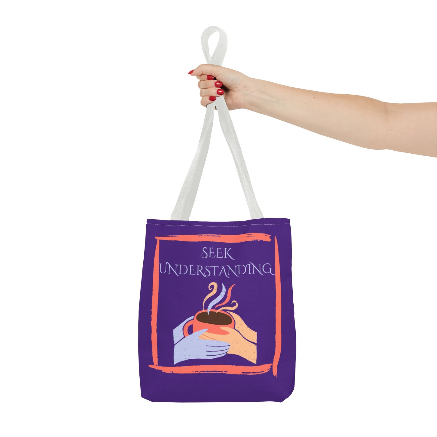 Tote Bag (Purple) | Understanding | Design for Book Lovers, Students, Teachers, Gifts, Everyday Use