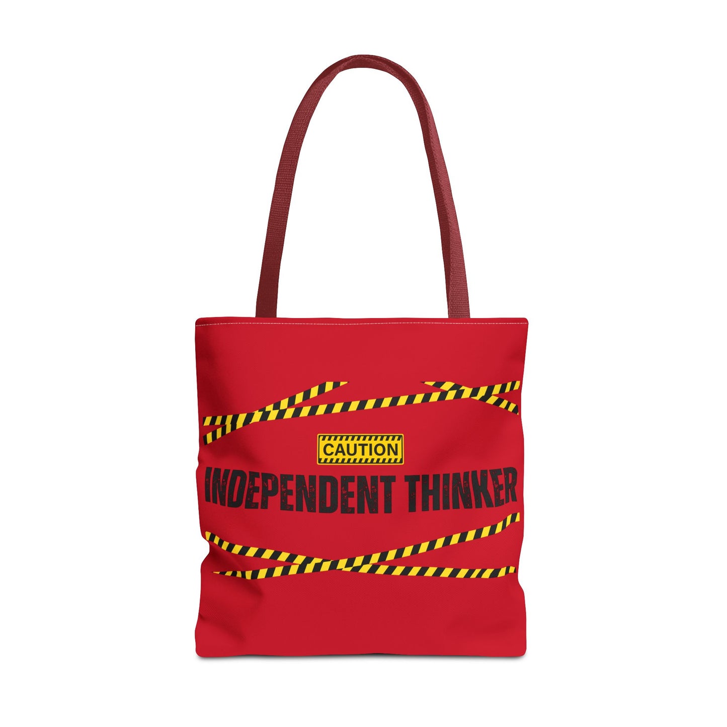 Tote Bag (Red) | Independent Thinker | Design for Book Lovers, Students, Teachers, Gifts, Everyday Use