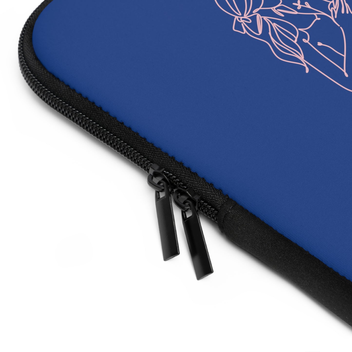Laptop Sleeve (Blue) | Insatiably Curious | Stylish Tech Case, Gift for Students, Writers, Creatives, Gender-Neutral Design, Unique Laptop Pouch