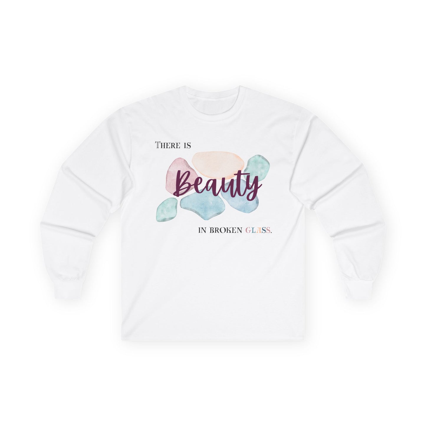 Unisex Ultra Cotton Long Sleeve Tee | Beauty in Broken Glass