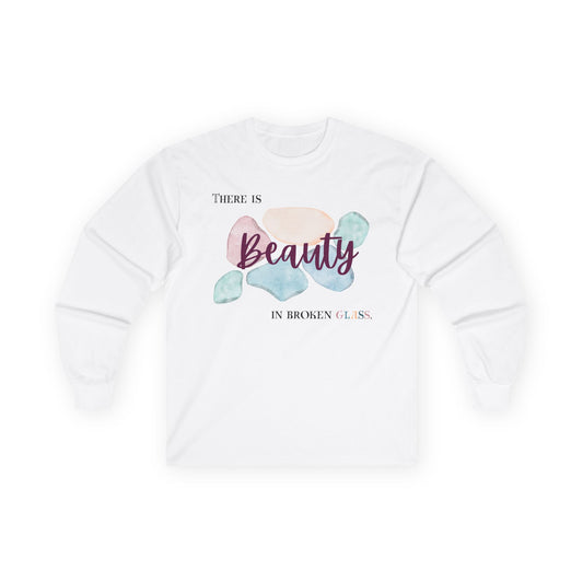 Unisex Ultra Cotton Long Sleeve Tee | Beauty in Broken Glass