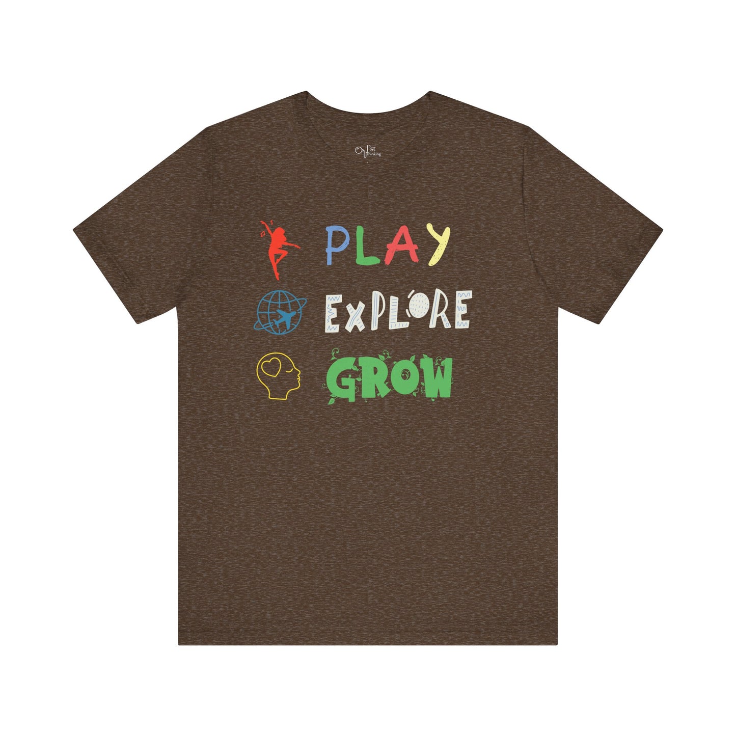 Unisex Jersey Short Sleeve Tee | Play Explore Grow