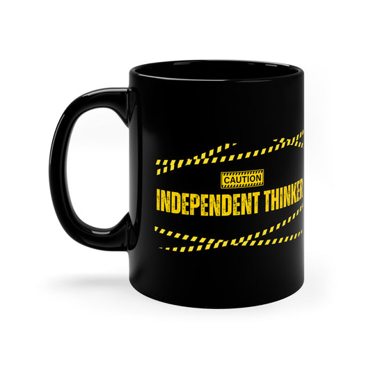 Black Coffee Mug, 11oz, both sides | Independent Thinker