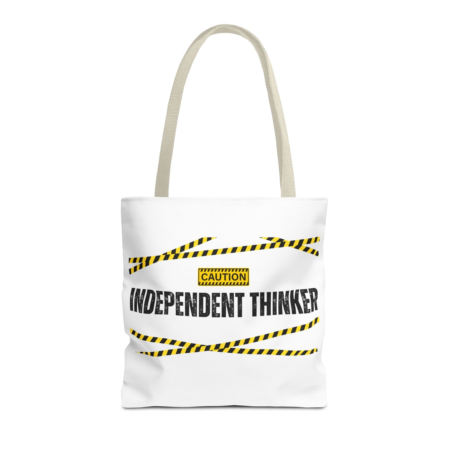 Tote Bag (White) | Independent Thinker | Design for Book Lovers, Students, Teachers, Gifts, Everyday Use