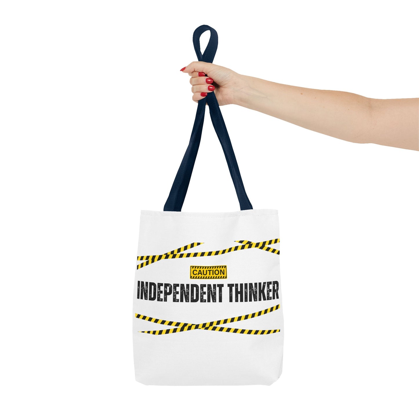 Tote Bag (White) | Independent Thinker | Design for Book Lovers, Students, Teachers, Gifts, Everyday Use