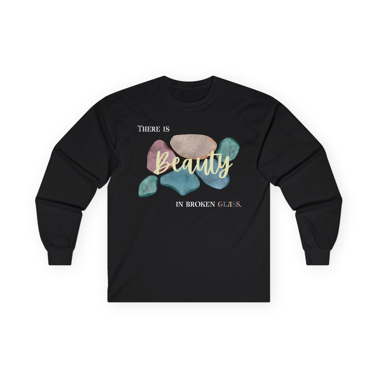 Unisex Ultra Cotton Long Sleeve Tee | Beauty in Broken Glass