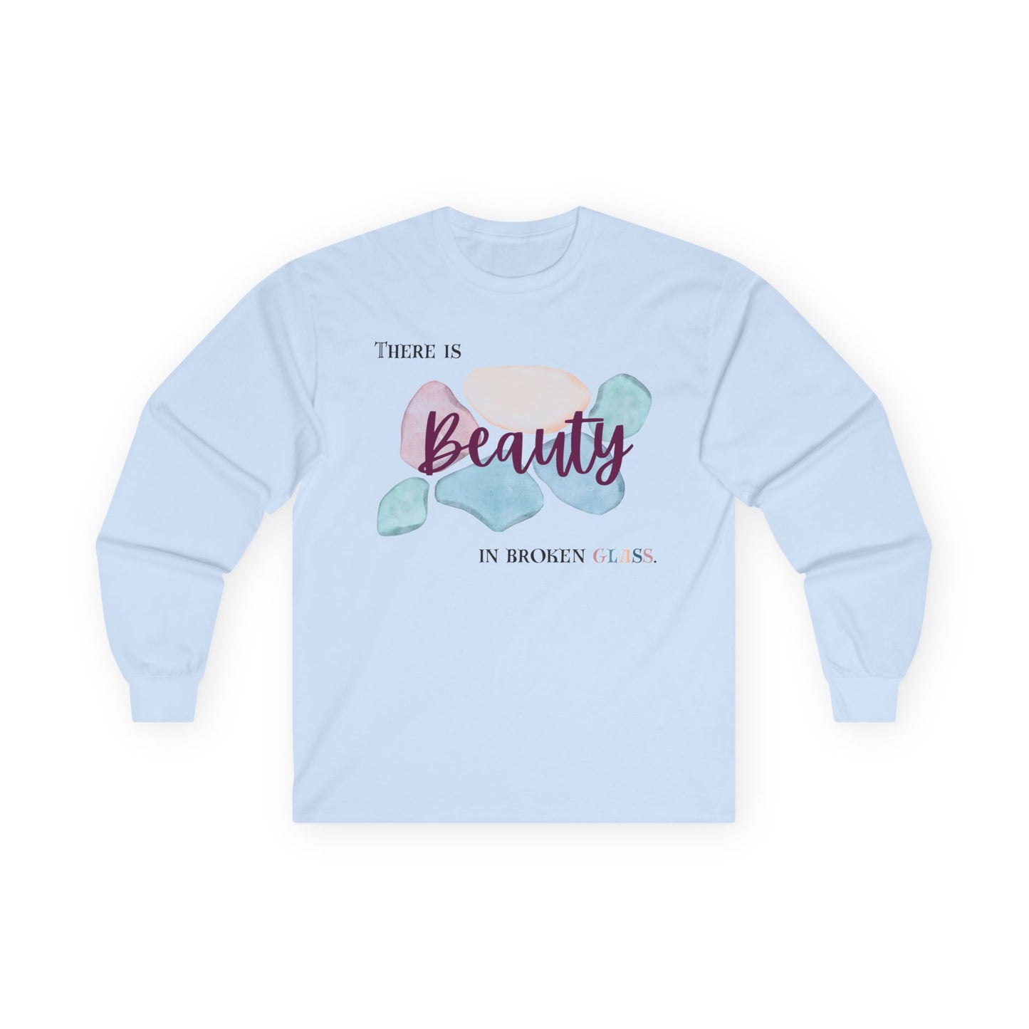 Unisex Ultra Cotton Long Sleeve Tee | Beauty in Broken Glass
