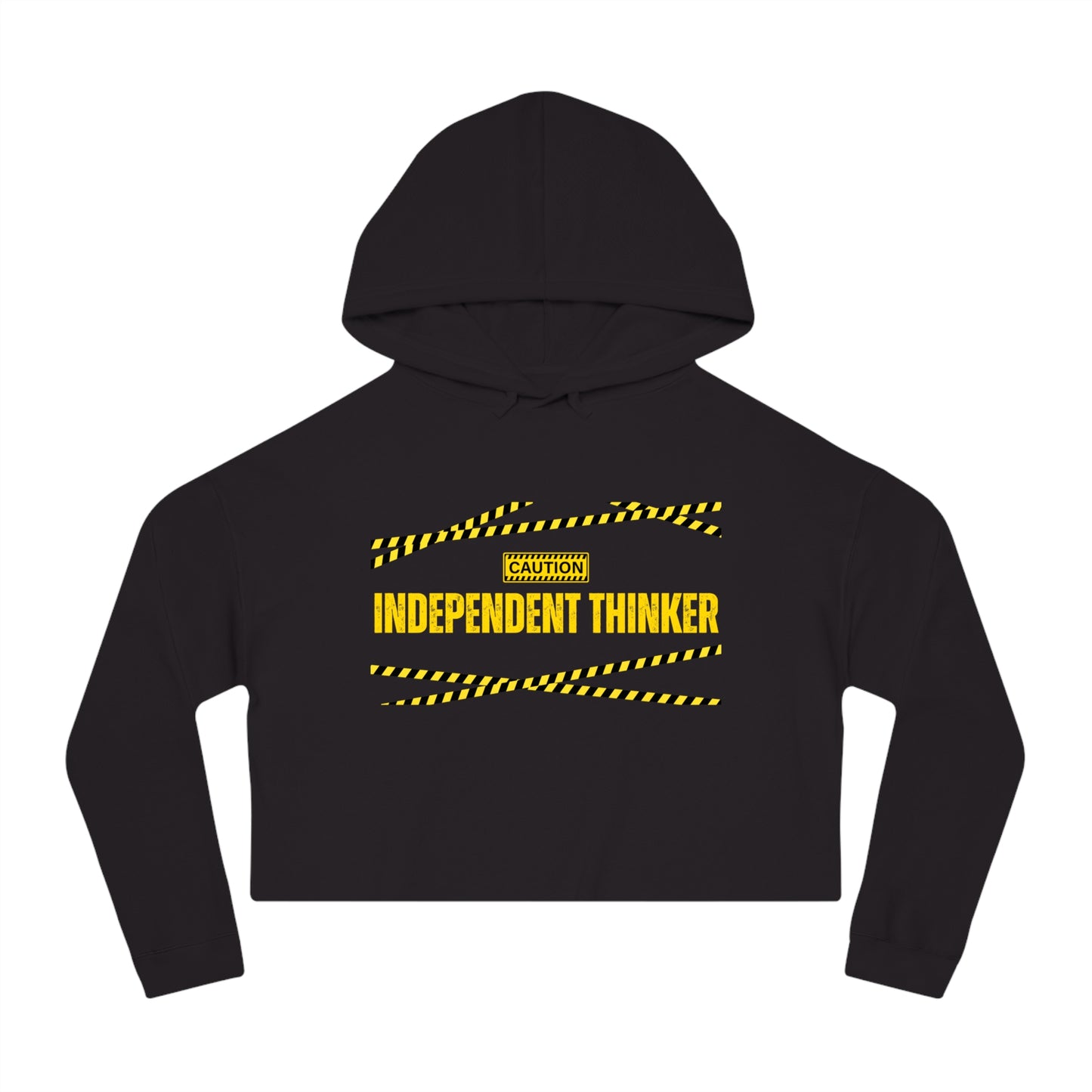 Women’s Cropped Hooded Sweatshirt | Independent Thinker (Front print)