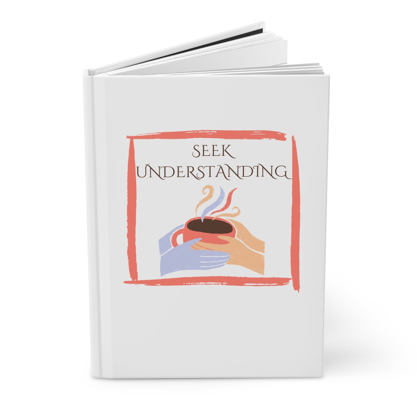Hardcover Journal (White) | Understanding | Perfect for Writers, Students, Gifts, Self-Reflection, Journaling