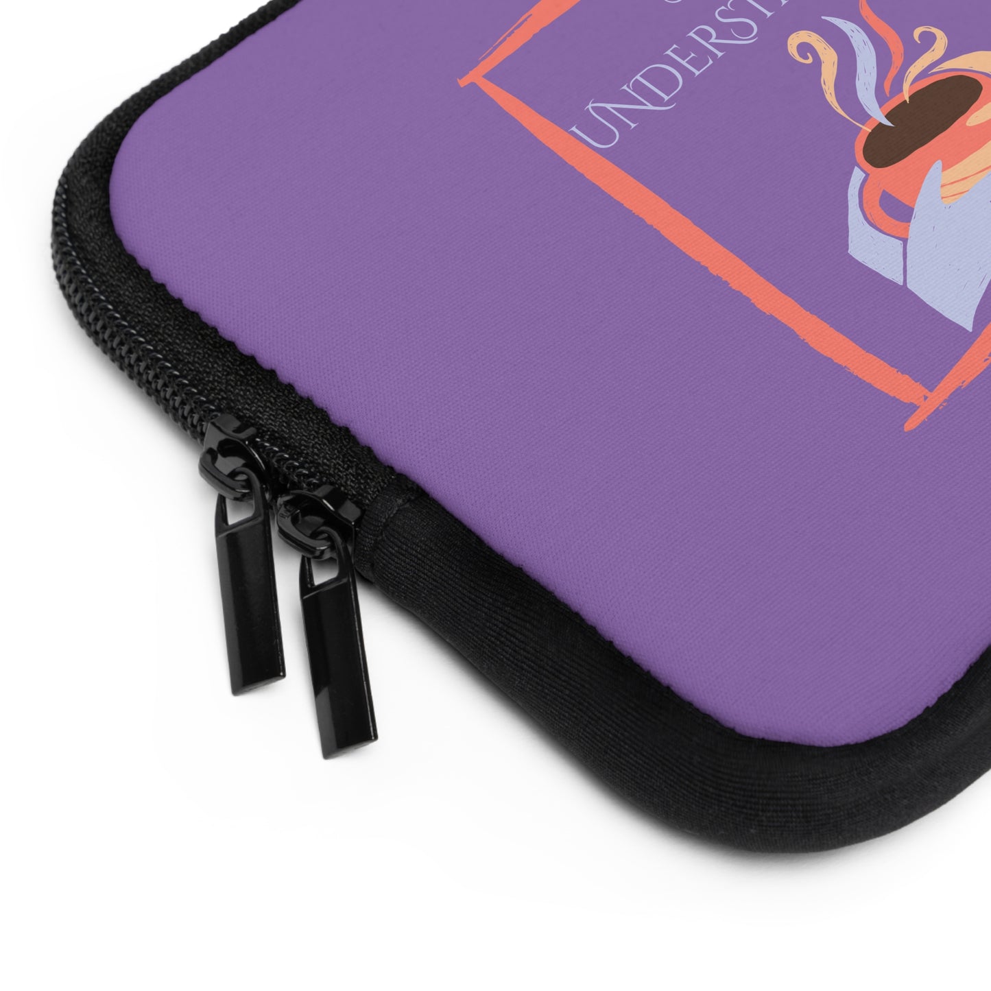 Laptop Sleeve (Purple) | Understanding | Stylish Tech Case, Gift for Students, Writers, Creatives, Gender-Neutral Design, Unique Laptop Pouch