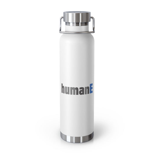 Water Bottle, Insulated Drink Container (white, black, blue) | humanE