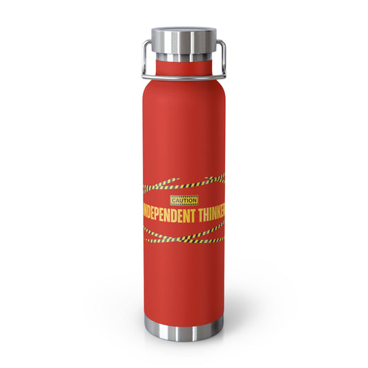 Water Bottle, Insulated Drink Container (white, black, red) | Independent Thinker