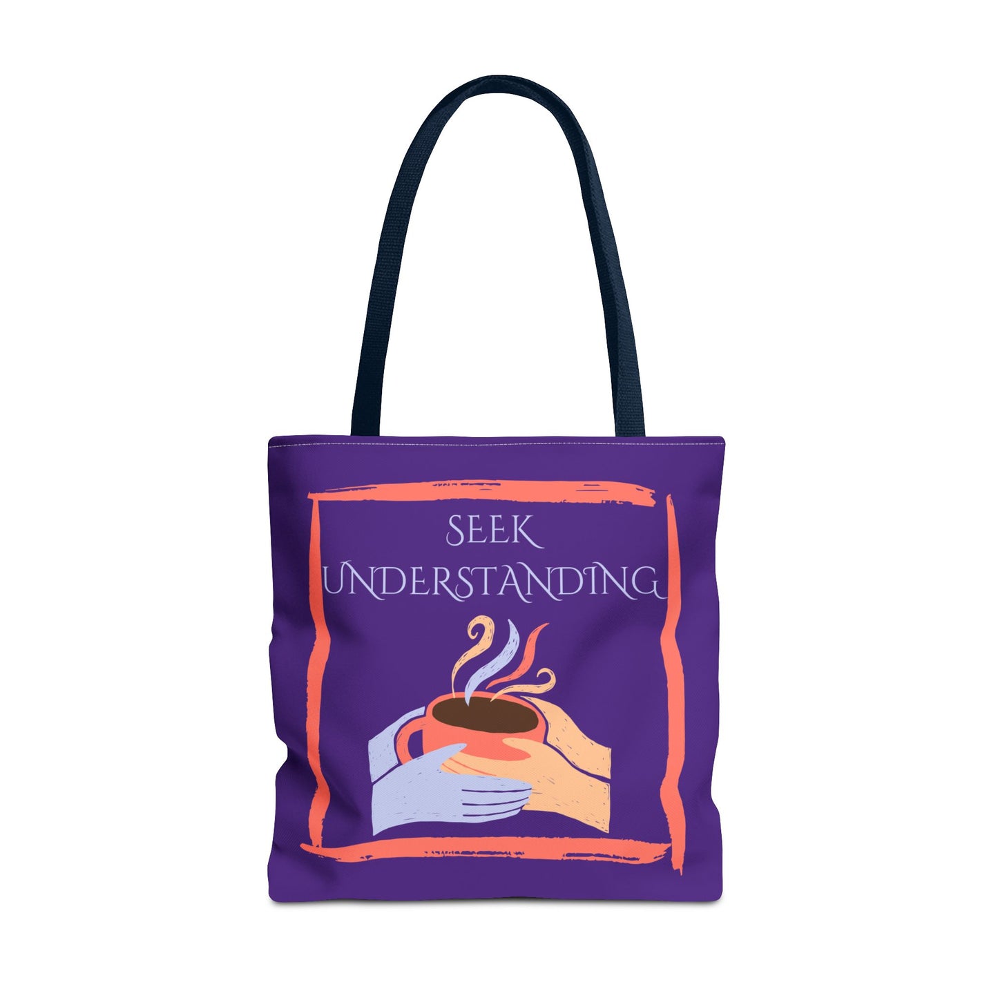 Tote Bag (Purple) | Understanding | Design for Book Lovers, Students, Teachers, Gifts, Everyday Use