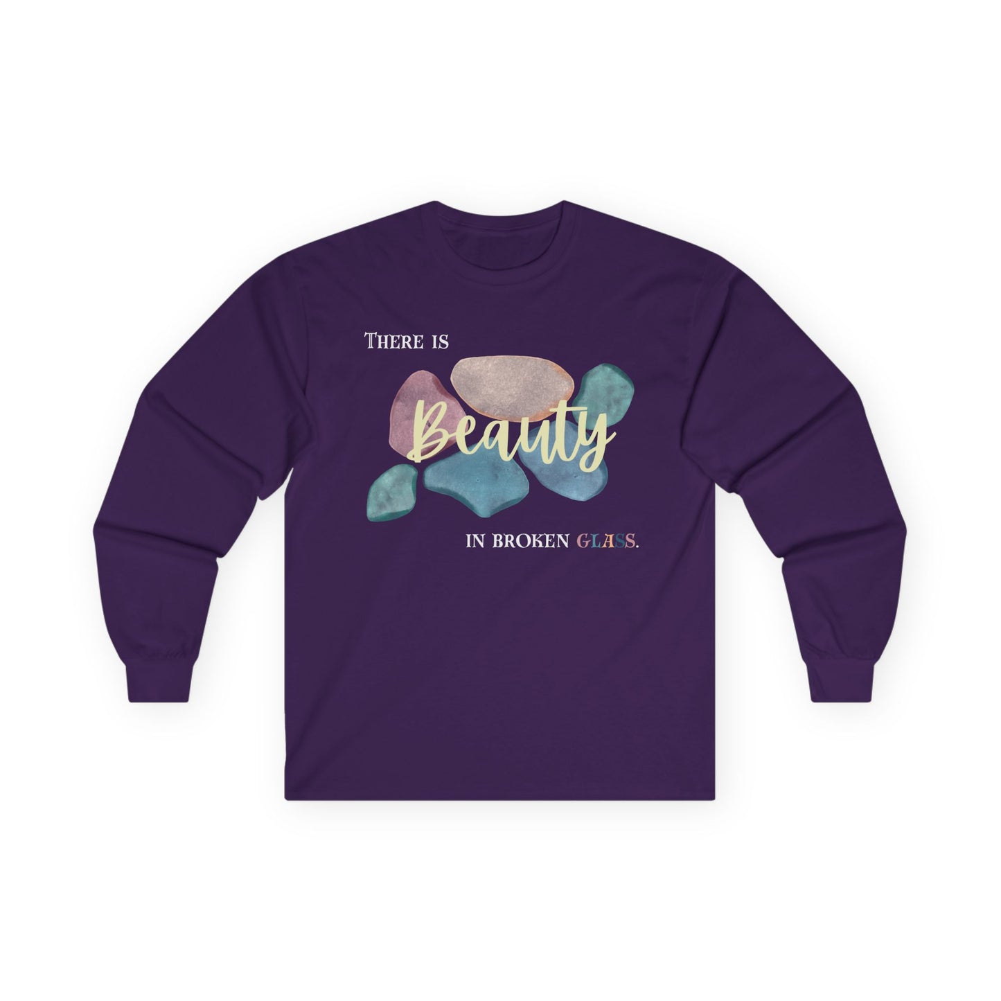 Unisex Ultra Cotton Long Sleeve Tee | Beauty in Broken Glass