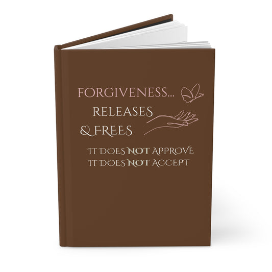 Hardcover Journal (Brown) | Forgiveness | Perfect for Writers, Students, Gifts, Self-Reflection, Journaling