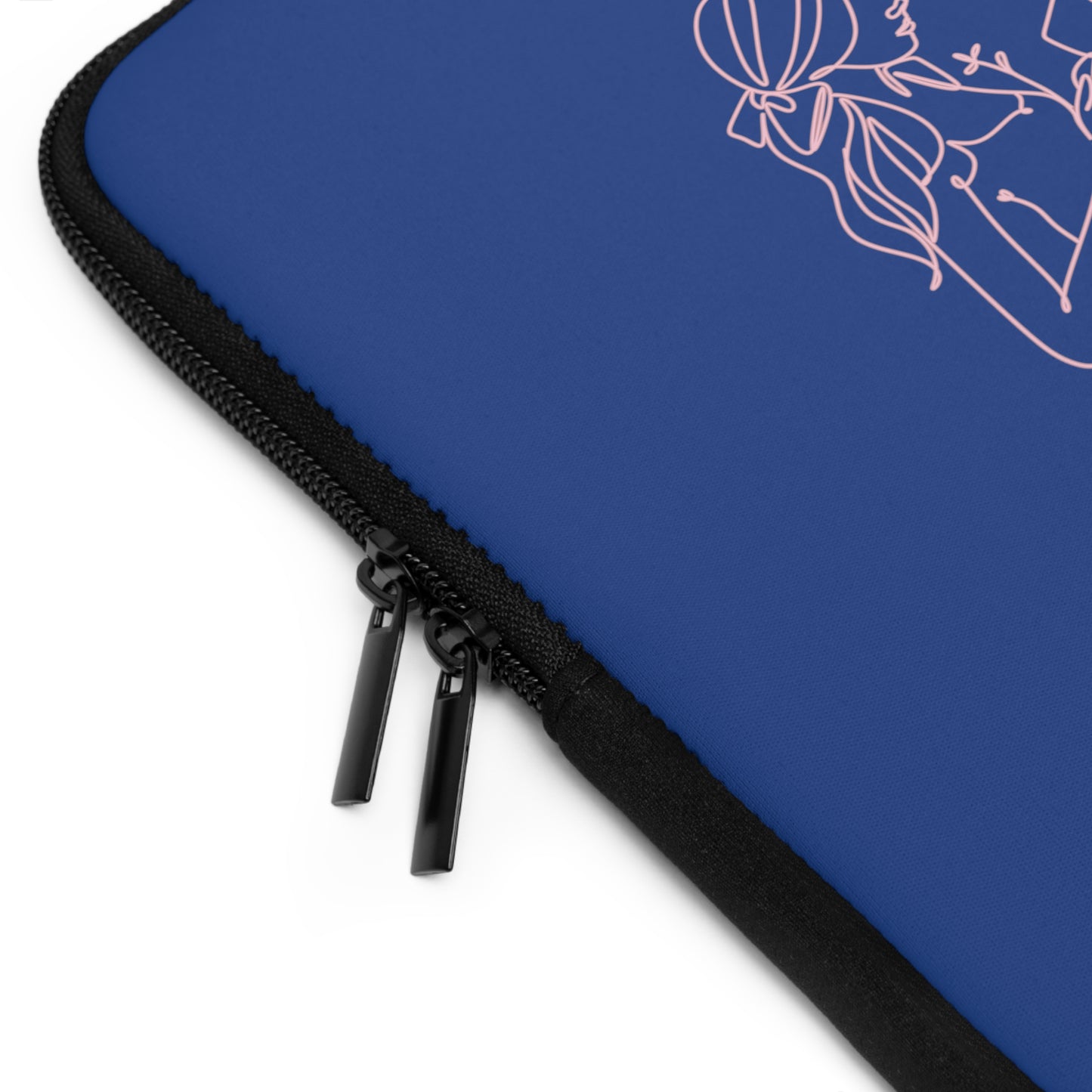 Laptop Sleeve (Blue) | Insatiably Curious | Stylish Tech Case, Gift for Students, Writers, Creatives, Gender-Neutral Design, Unique Laptop Pouch