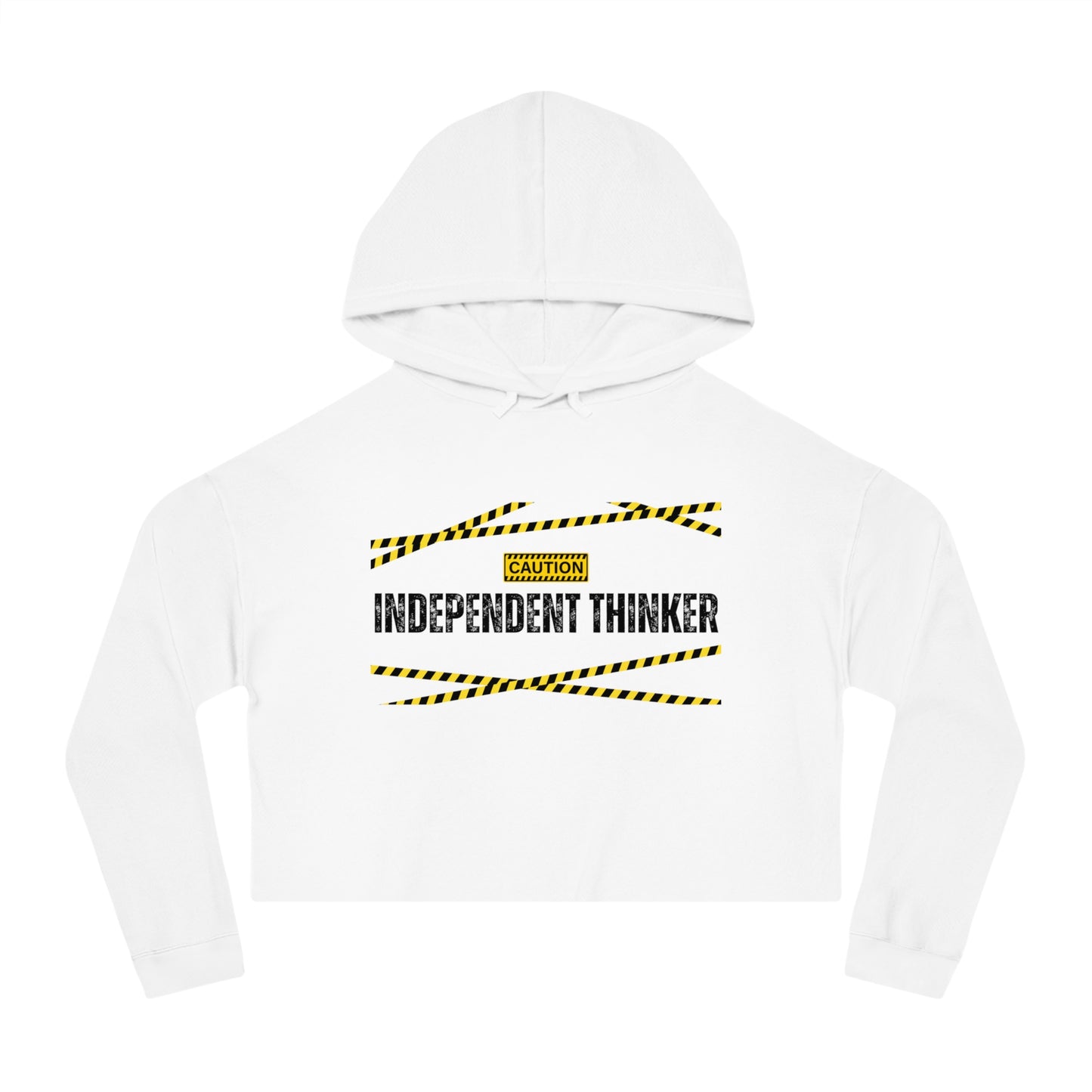 Women’s Cropped Hooded Sweatshirt | Independent Thinker (Front print)