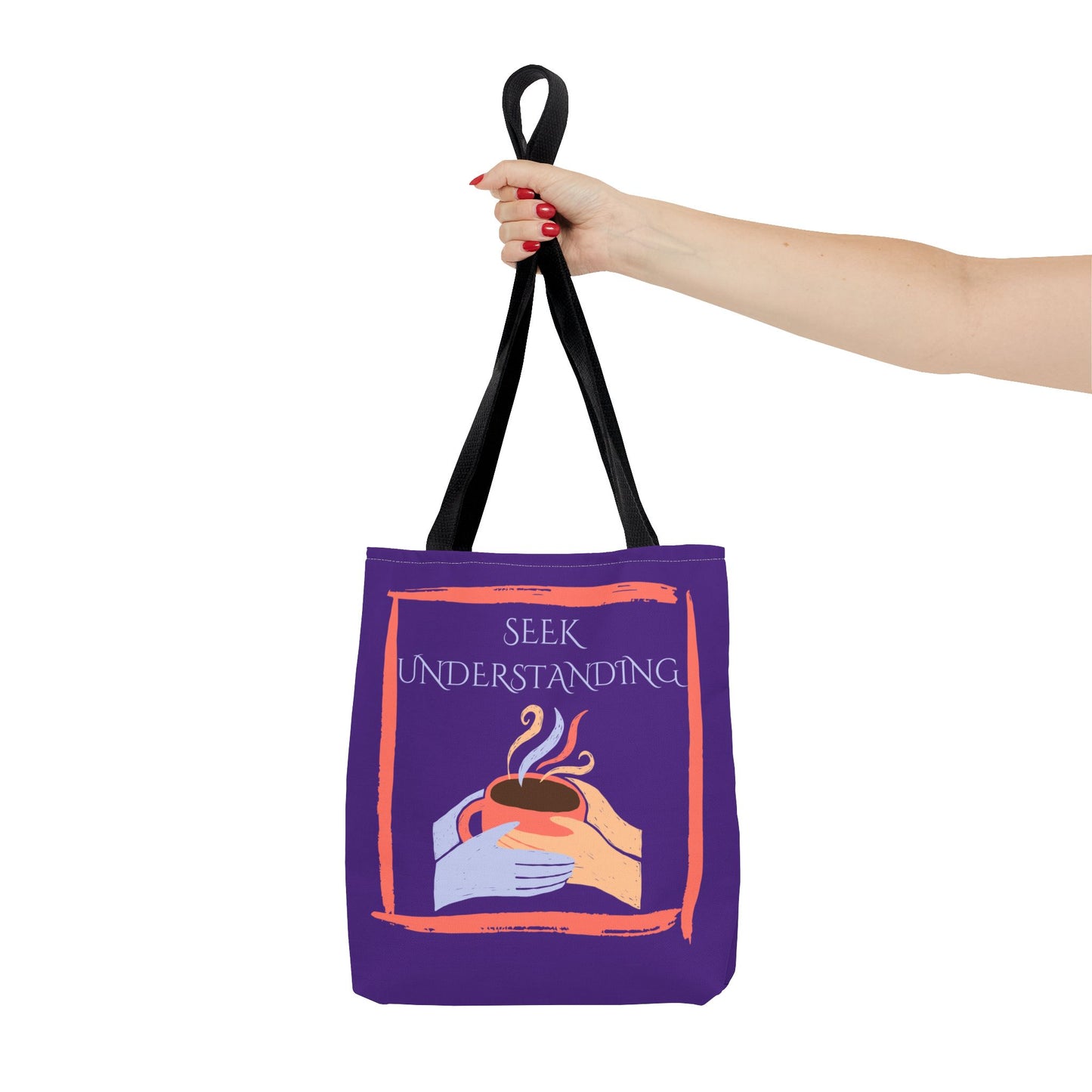 Tote Bag (Purple) | Understanding | Design for Book Lovers, Students, Teachers, Gifts, Everyday Use