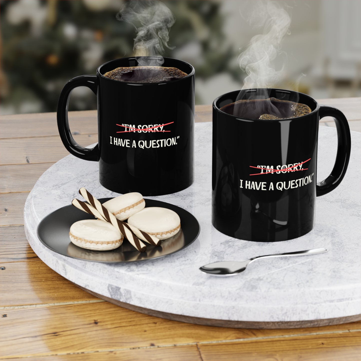 Black Coffee Mug, 11oz, both sides | Question