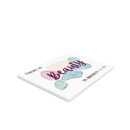 Artistic Greeting Cards Set | 8 Cards, Inspirational Text, Perfect for All Occasions, Handmade Card Set, Unique Stationery | Beauty in Broken Glass