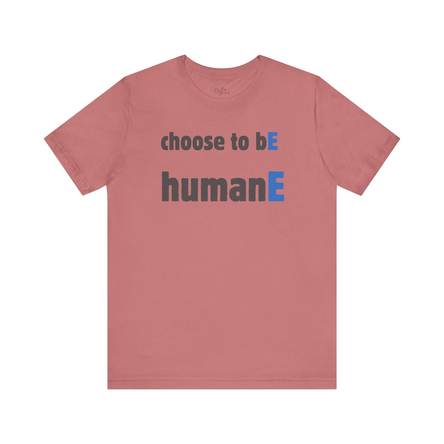Unisex Jersey Short Sleeve Tee | Choose to bE humanE