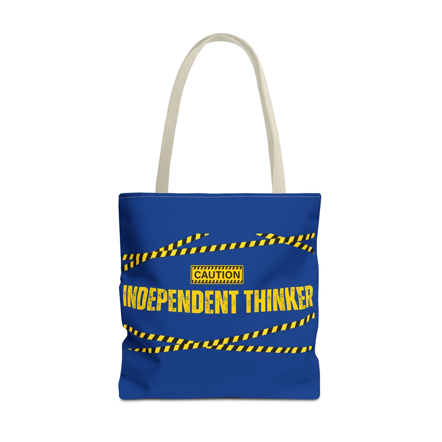 Tote Bag (Blue) | Independent Thinker | Design for Book Lovers, Students, Teachers, Gifts, Everyday Use