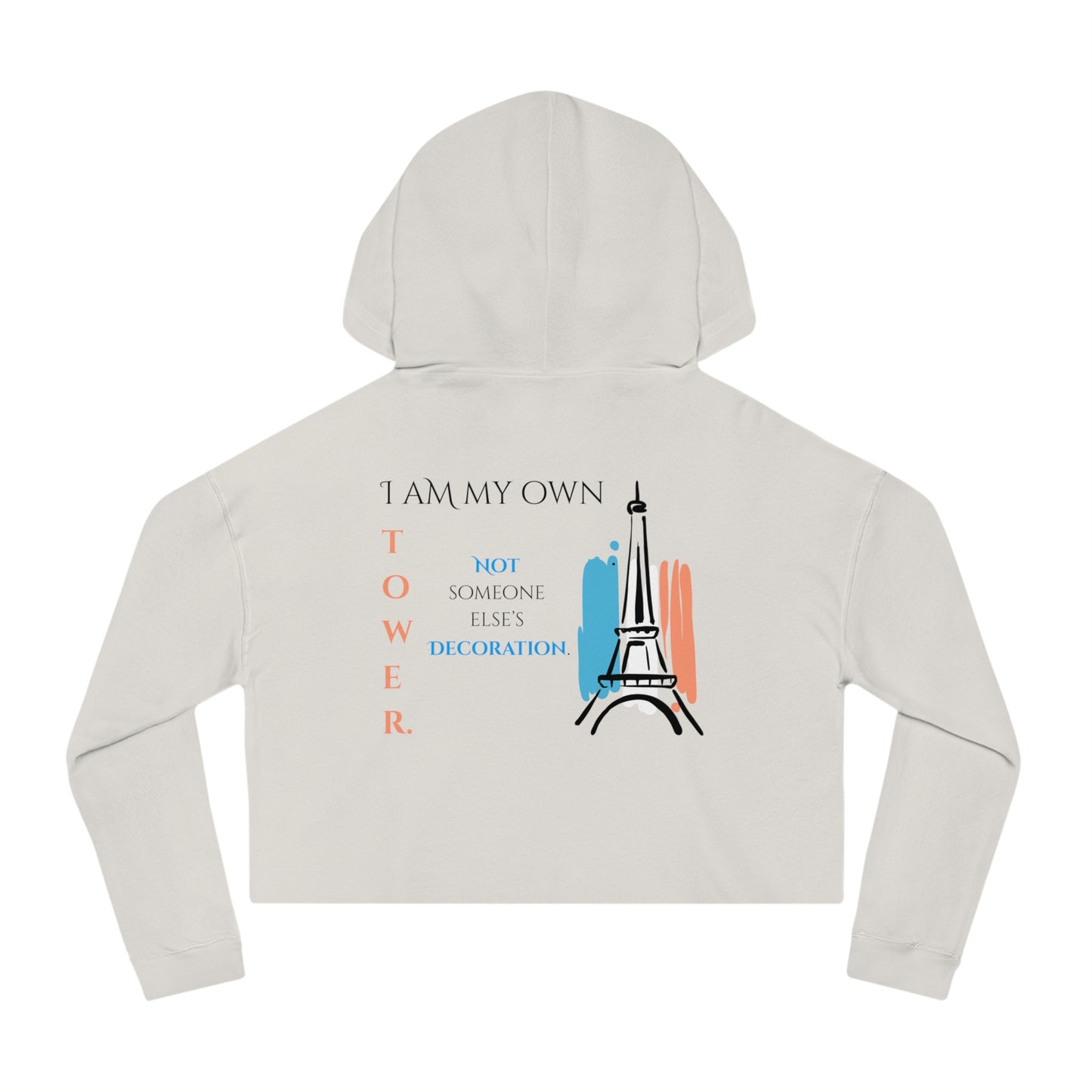 Women’s Cropped Hooded Sweatshirt | Tower (Back print)