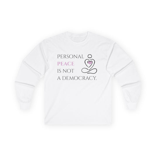 Unisex Ultra Cotton Long Sleeve Tee | Peace