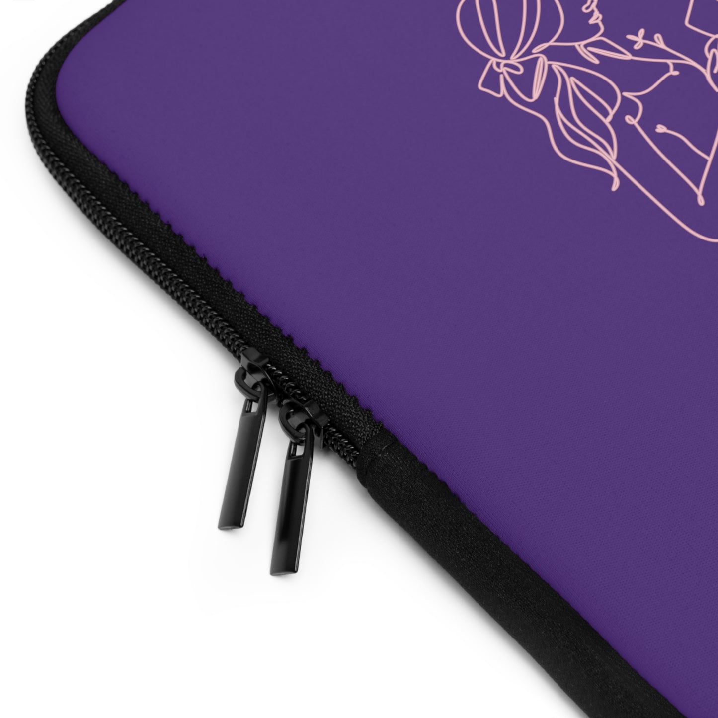 Laptop Sleeve (Purple) | Insatiably Curious | Stylish Tech Case, Gift for Students, Writers, Creatives, Unique Laptop Pouch